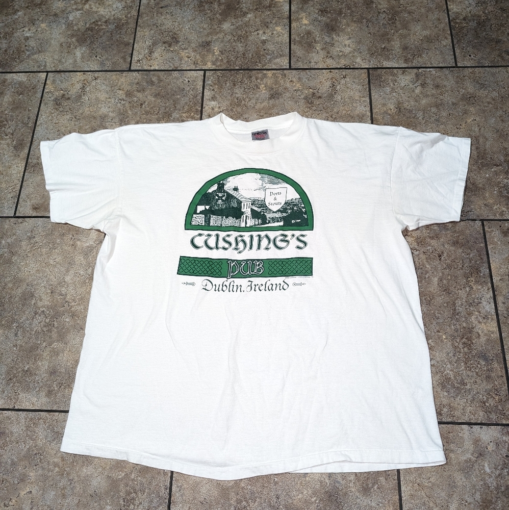 1993 Vintage Single Stitch Cushing's Pub Dublin, Ireland Men's 3x Tee - Picture 2 of 7